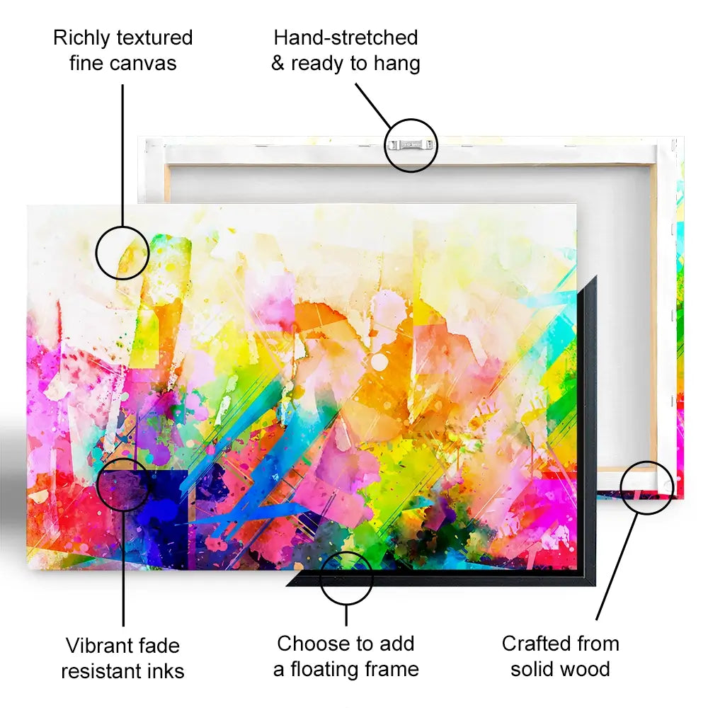 Vibrant Abstract Canvas Print Vibrant Abstract Canvas Print wall art product ARTEMENKO VALENTYN / Shutterstock