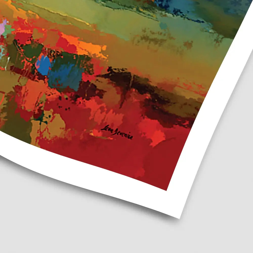 Vibrant Abstract Fields And Soft Pastel Sky Art Print Vibrant Abstract Fields And Soft Pastel Sky Art Print wall art product Leon Devenice