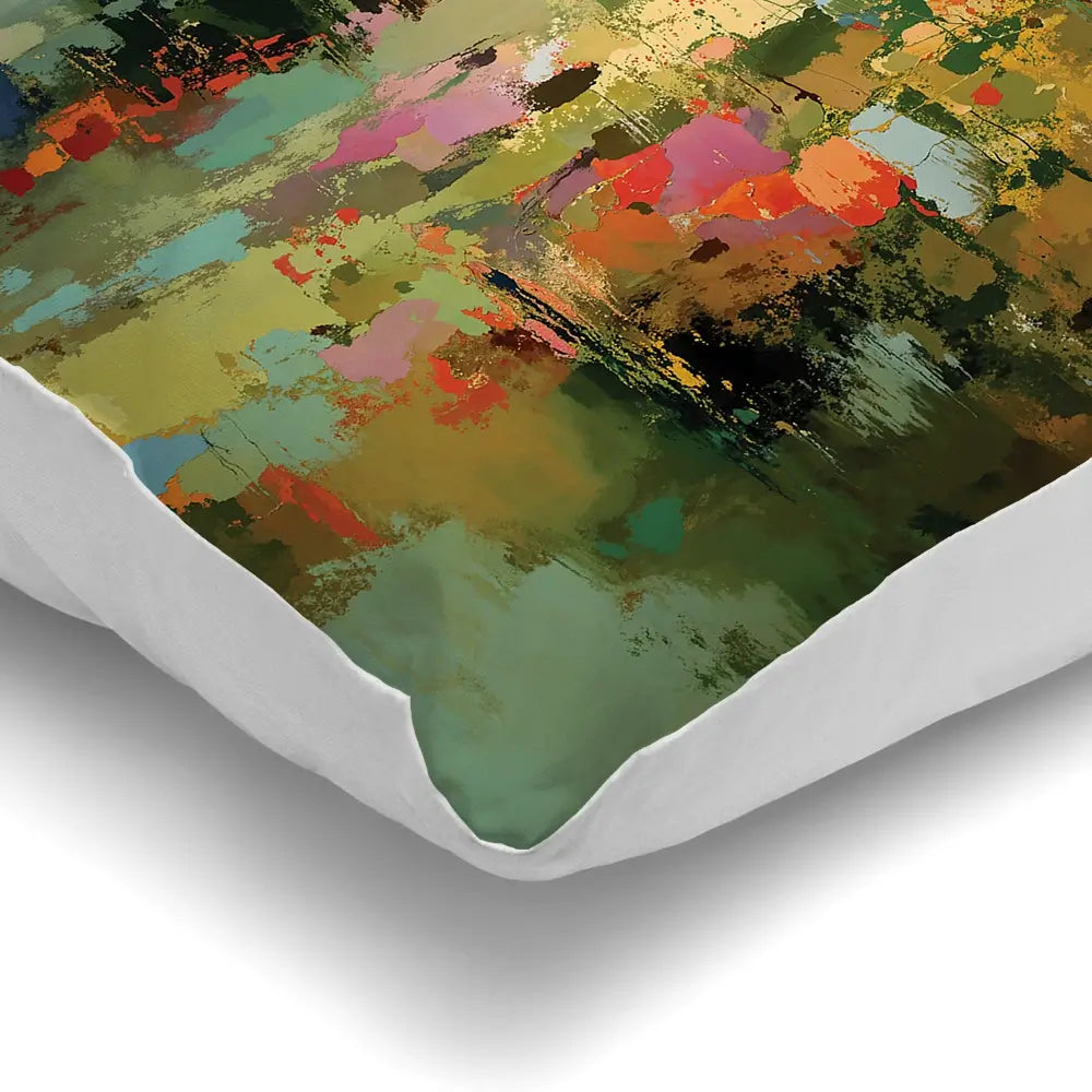 Vibrant Abstract Fields And Soft Pastel Sky Cushion Vibrant Abstract Fields And Soft Pastel Sky Cushion wall art product Art Print Shop
