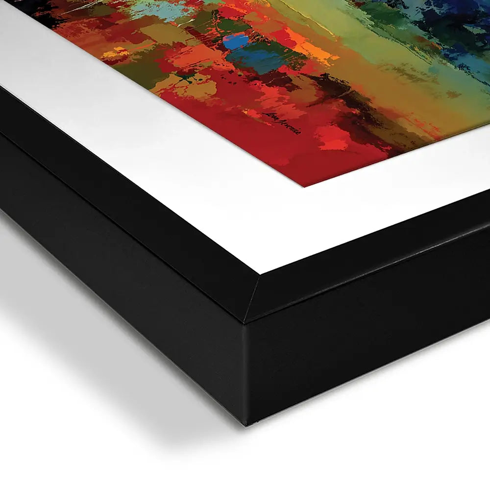 Vibrant Abstract Fields And Soft Pastel Sky Framed Art Print Vibrant Abstract Fields And Soft Pastel Sky Framed Art Print wall art product Leon Devenice