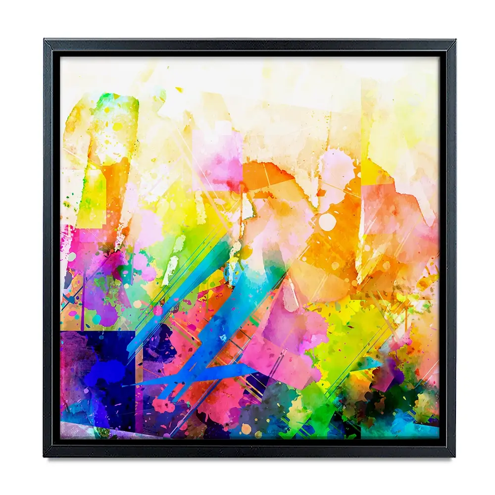 Vibrant Abstract Square Canvas Print Vibrant Abstract Square Canvas Print wall art product ARTEMENKO VALENTYN / Shutterstock