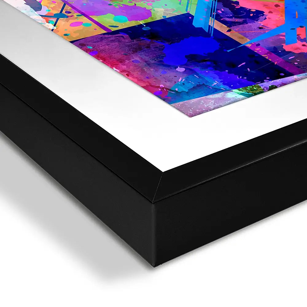 Vibrant Abstract Square Framed Art Print Vibrant Abstract Square Framed Art Print wall art product ARTEMENKO VALENTYN / Shutterstock