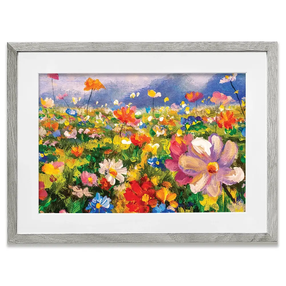 Vibrant Blooms Framed Art Print Vibrant Blooms Framed Art Print wall art product Valery Rybakow / Shutterstock