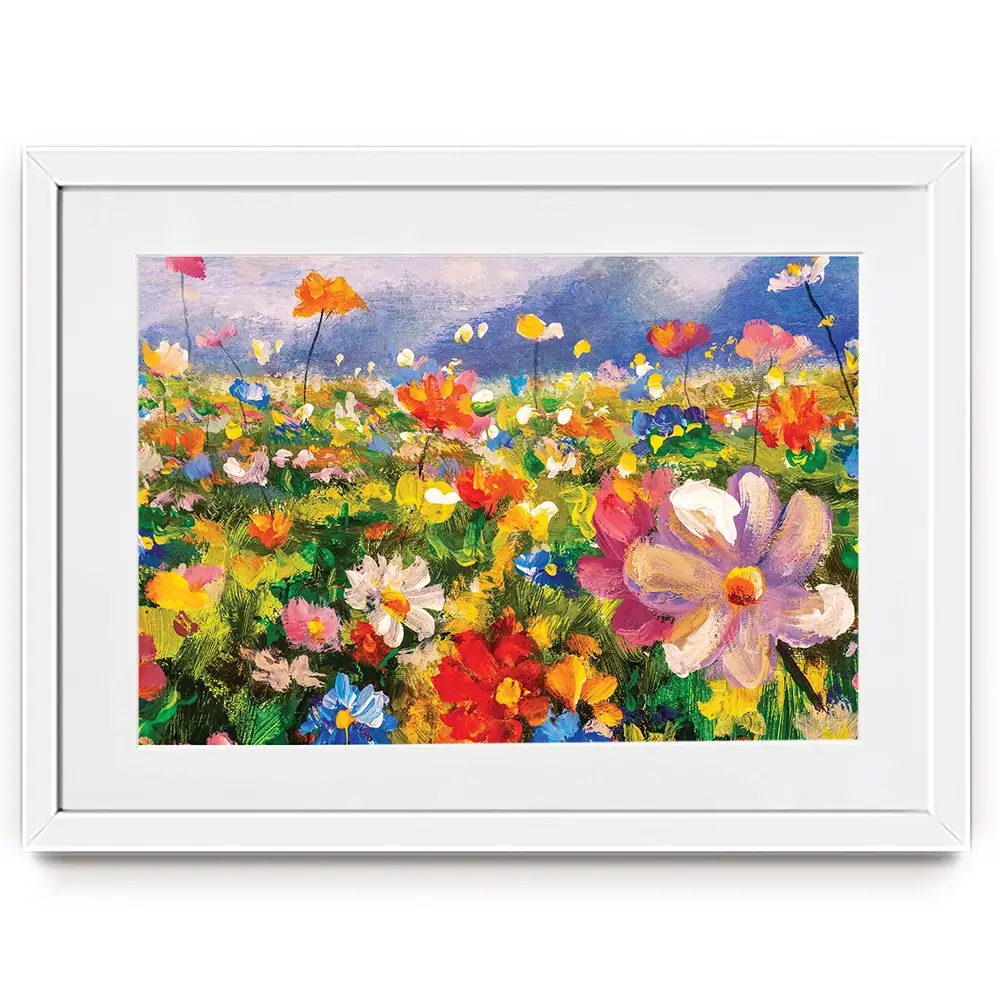 Vibrant Blooms Framed Art Print Vibrant Blooms Framed Art Print wall art product Valery Rybakow / Shutterstock
