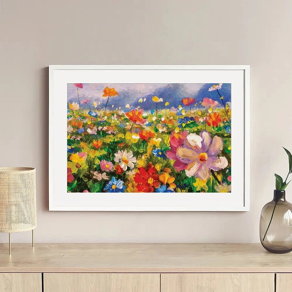 Vibrant Blooms Framed Art Print Vibrant Blooms Framed Art Print wall art product Valery Rybakow / Shutterstock
