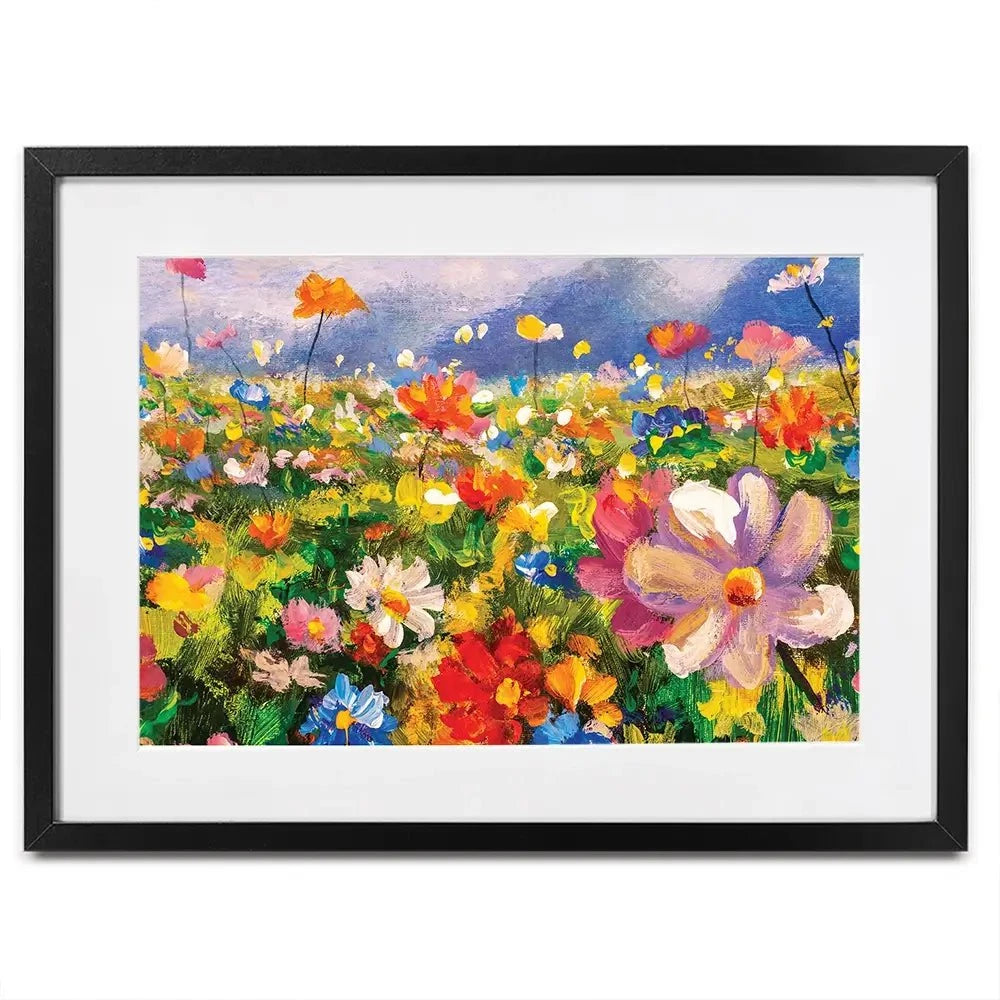 Vibrant Blooms Framed Art Print Vibrant Blooms Framed Art Print wall art product Valery Rybakow / Shutterstock