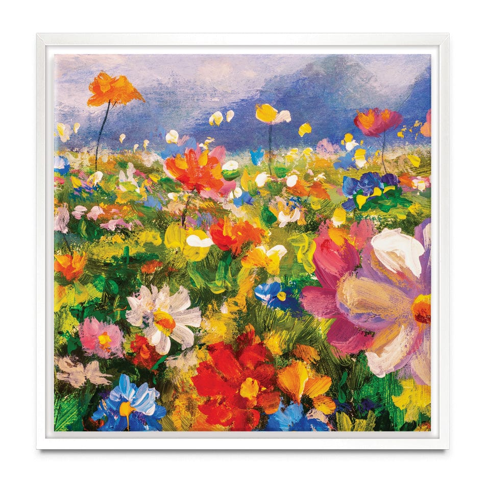 Vibrant Blooms Square Canvas Print wall art product Valery Rybakow / Shutterstock
