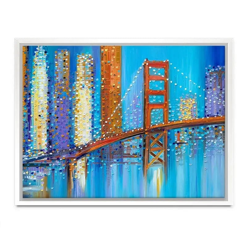 Vibrant Golden Gate Bridge Canvas Print Vibrant Golden Gate Bridge Canvas Print wall art product Ekaterina Ermilkina