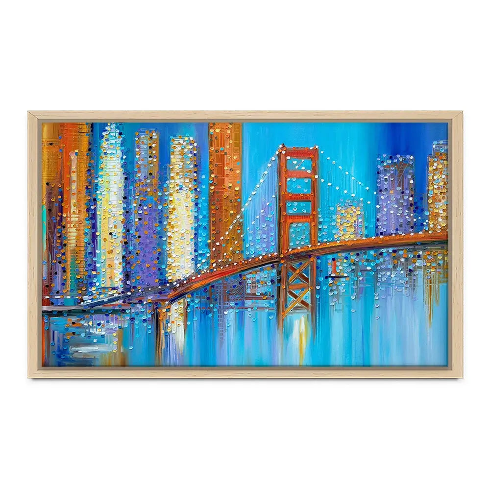 Vibrant Golden Gate Bridge Canvas Print Vibrant Golden Gate Bridge Canvas Print wall art product Ekaterina Ermilkina