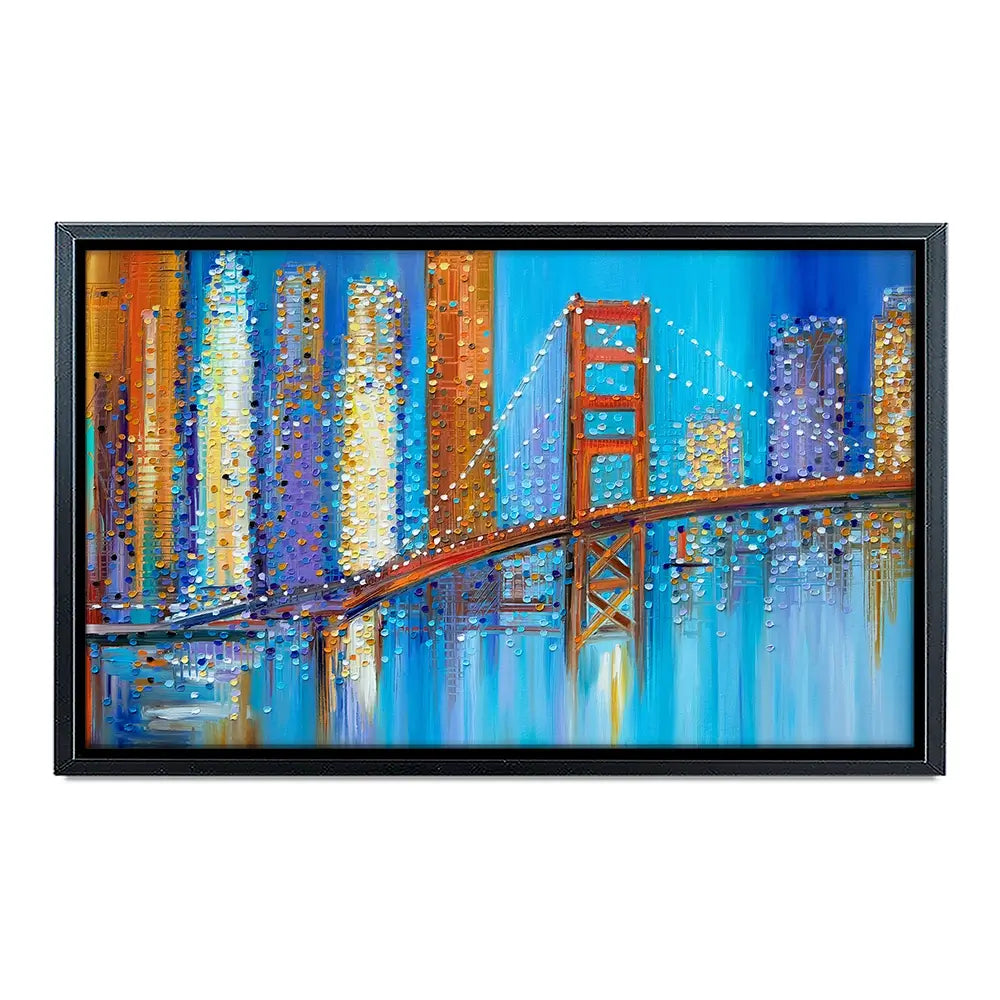 Vibrant Golden Gate Bridge Canvas Print Vibrant Golden Gate Bridge Canvas Print wall art product Ekaterina Ermilkina