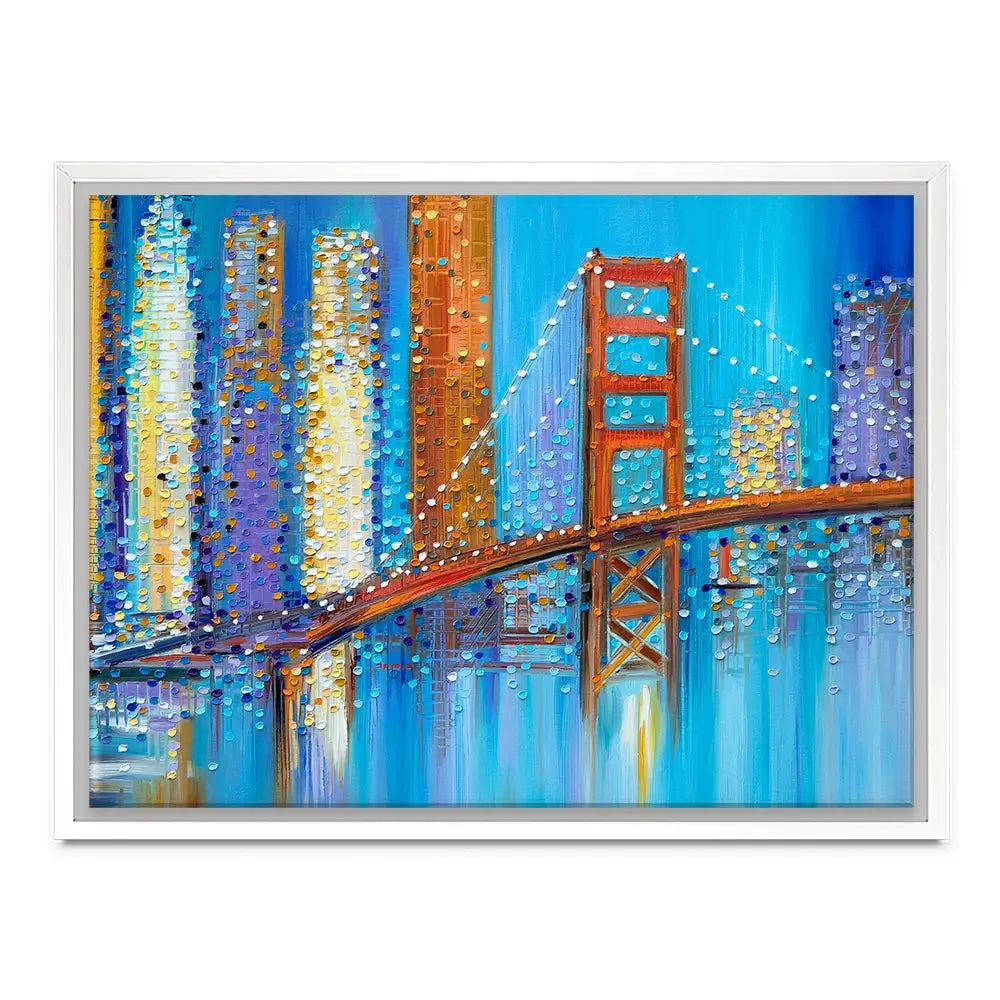Vibrant Golden Gate Bridge Canvas Print Vibrant Golden Gate Bridge Canvas Print wall art product Ekaterina Ermilkina