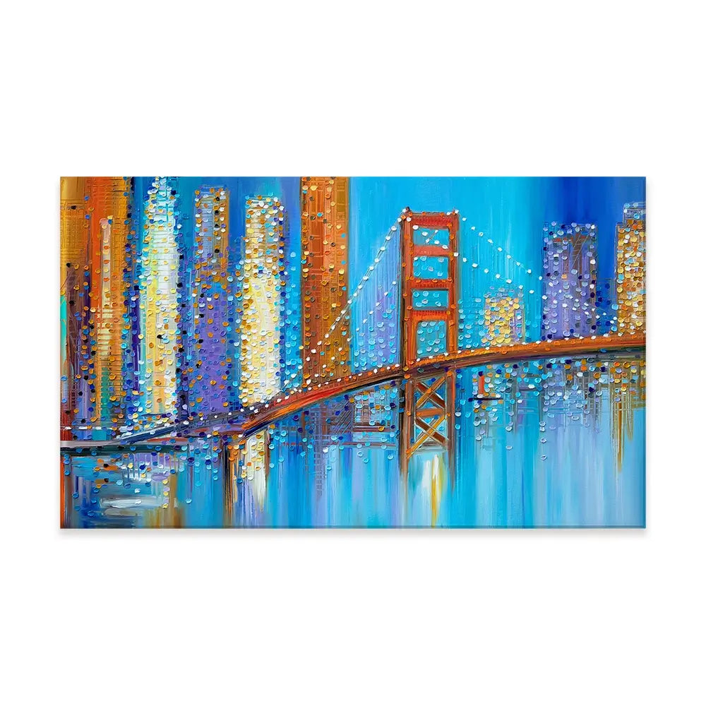 Vibrant Golden Gate Bridge Canvas Print Vibrant Golden Gate Bridge Canvas Print wall art product Ekaterina Ermilkina