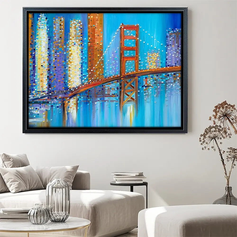 Vibrant Golden Gate Bridge Canvas Print Vibrant Golden Gate Bridge Canvas Print wall art product Ekaterina Ermilkina