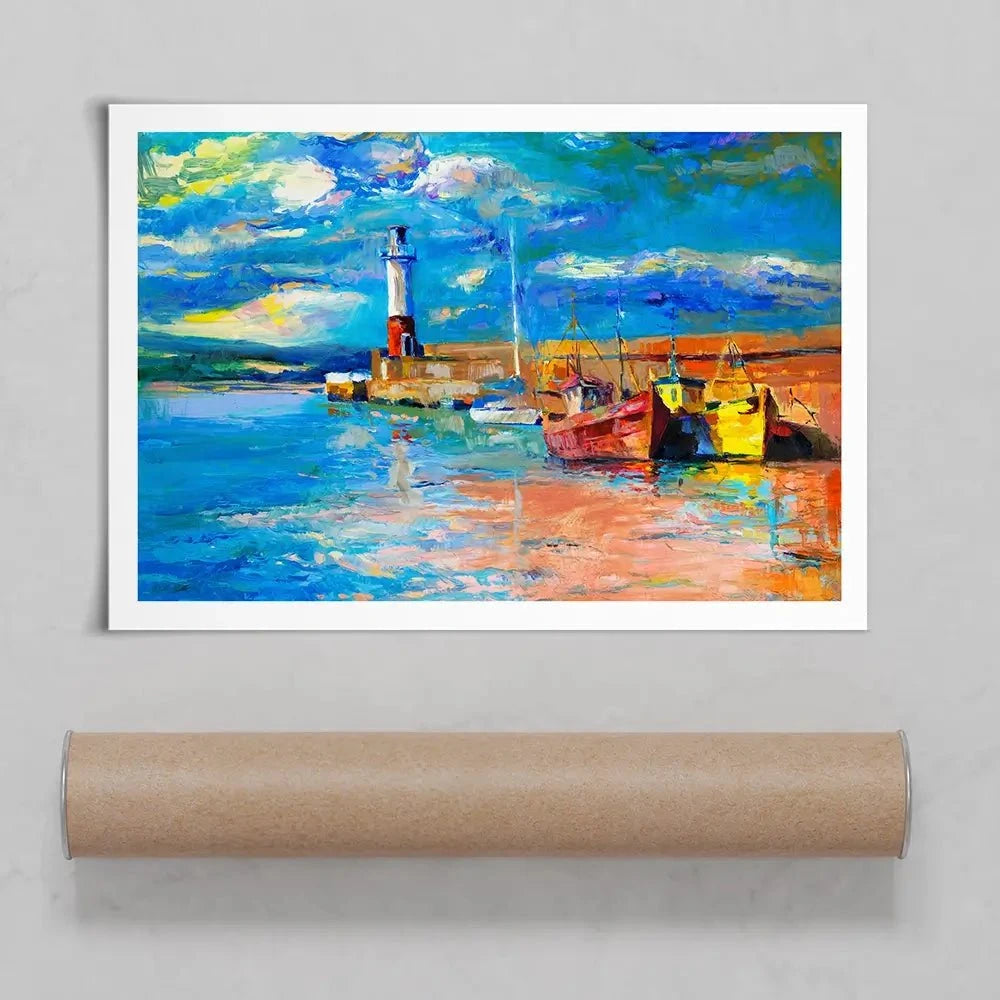 Vibrant Lighthouse Art Print Vibrant Lighthouse Art Print wall art product Boyan Dimitrov / Shutterstock