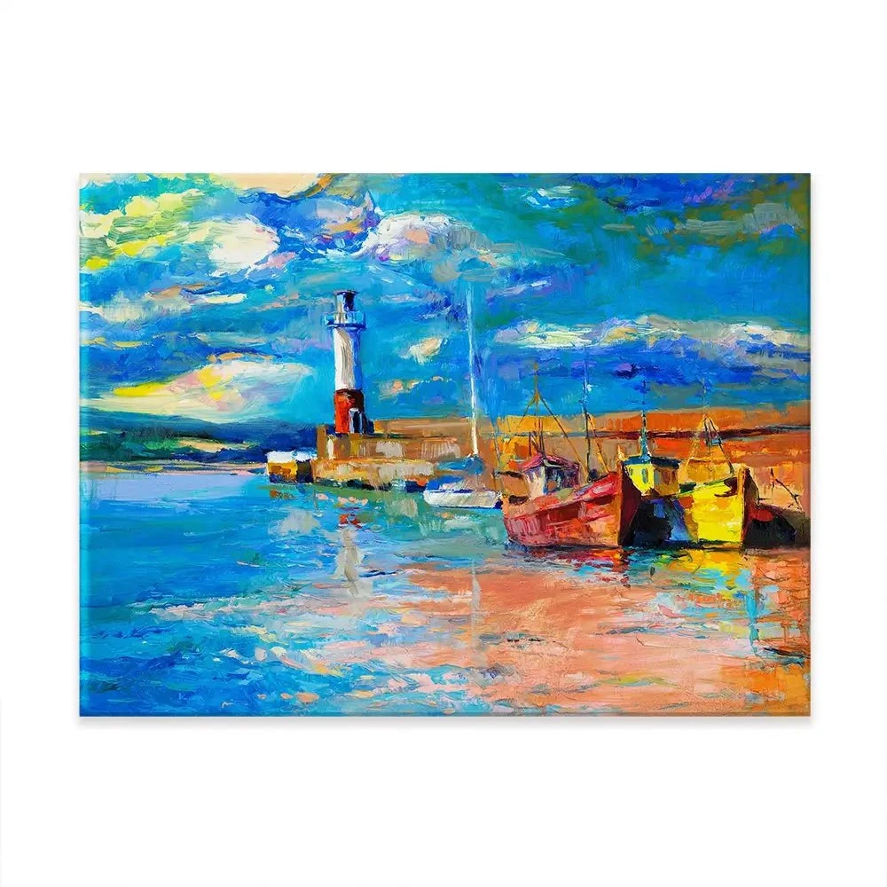 Vibrant Lighthouse Canvas Print Vibrant Lighthouse Canvas Print wall art product Boyan Dimitrov / Shutterstock