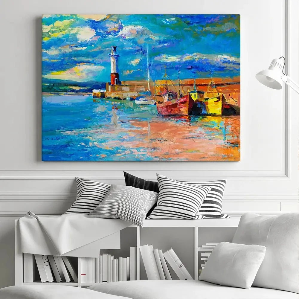 Vibrant Lighthouse Canvas Print Vibrant Lighthouse Canvas Print wall art product Boyan Dimitrov / Shutterstock