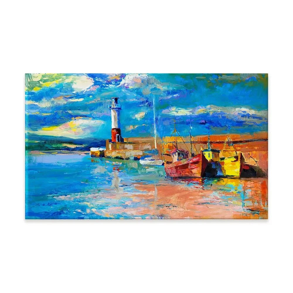 Vibrant Lighthouse Canvas Print Vibrant Lighthouse Canvas Print wall art product Boyan Dimitrov / Shutterstock