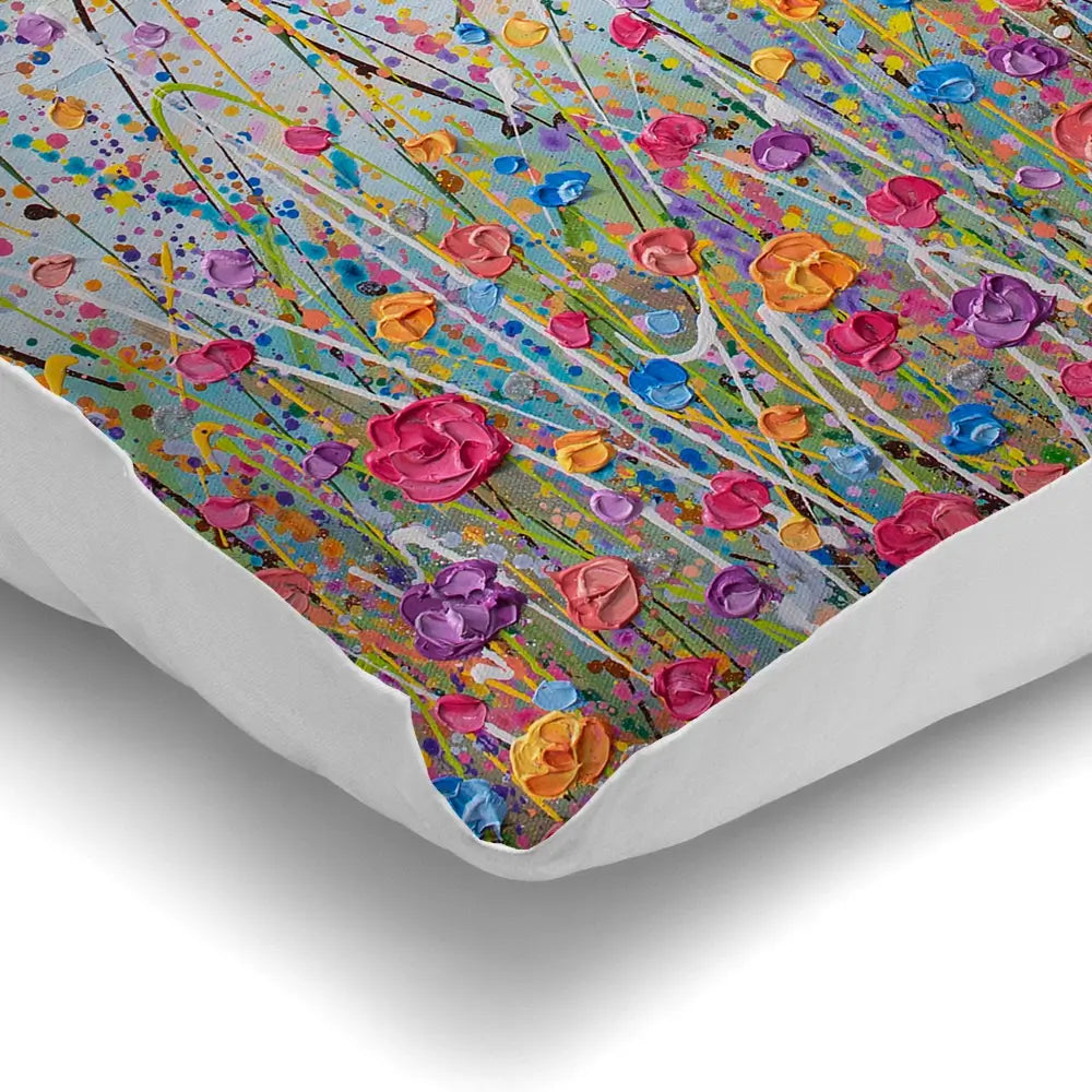 Vibrant Meadow Cushion Vibrant Meadow Cushion wall art product Art Print Shop