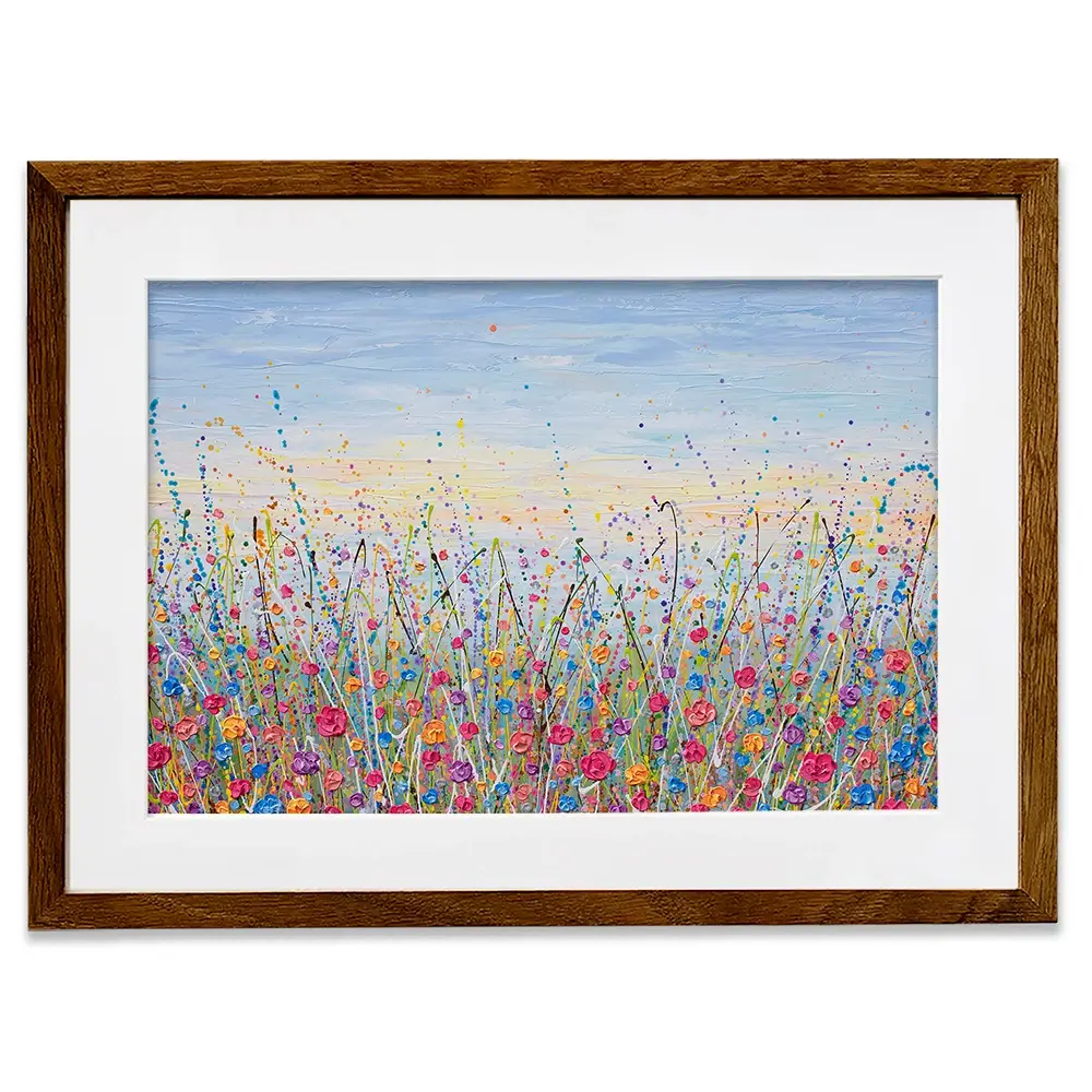 Vibrant Meadow Framed Art Print Vibrant Meadow Framed Art Print wall art product Olga Tkachyk