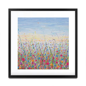 Vibrant Meadow Square Framed Art Print Vibrant Meadow Square Framed Art Print wall art product Art Print Shop