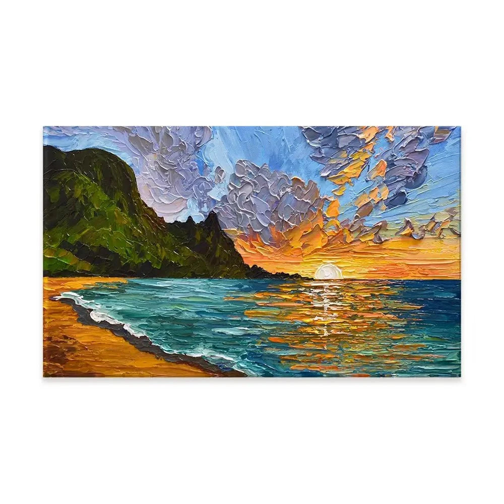Vibrant Mountain Sunset Canvas Print Vibrant Mountain Sunset Canvas Print wall art product Olga Tkachyk