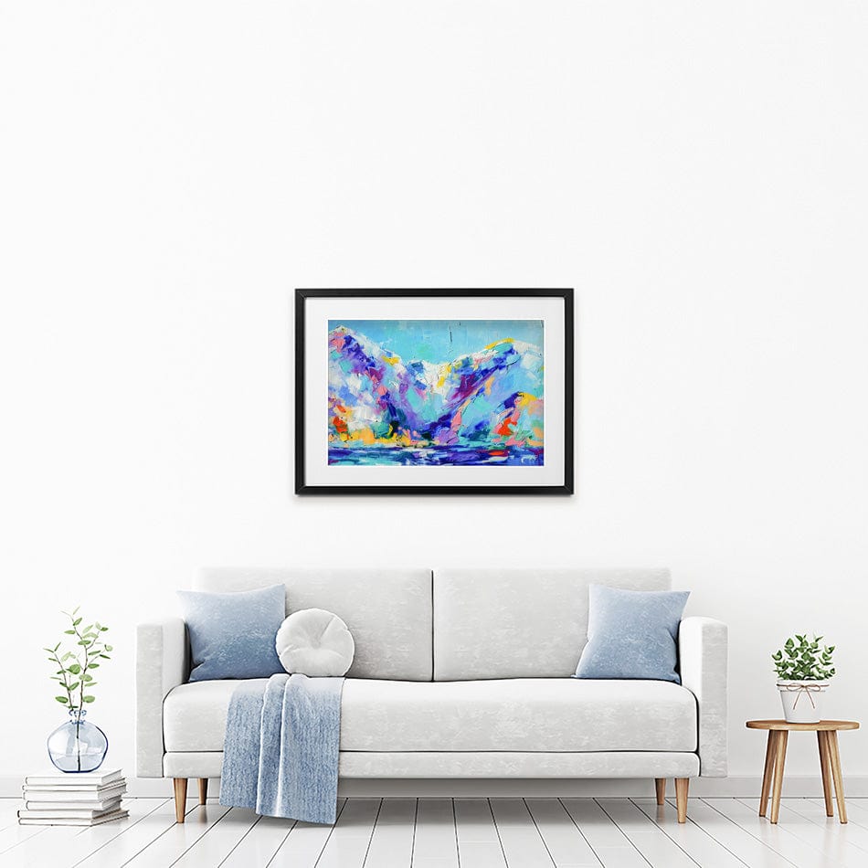 Vibrant Mountains Framed Art Print wall art product Mari Dein / Shutterstock