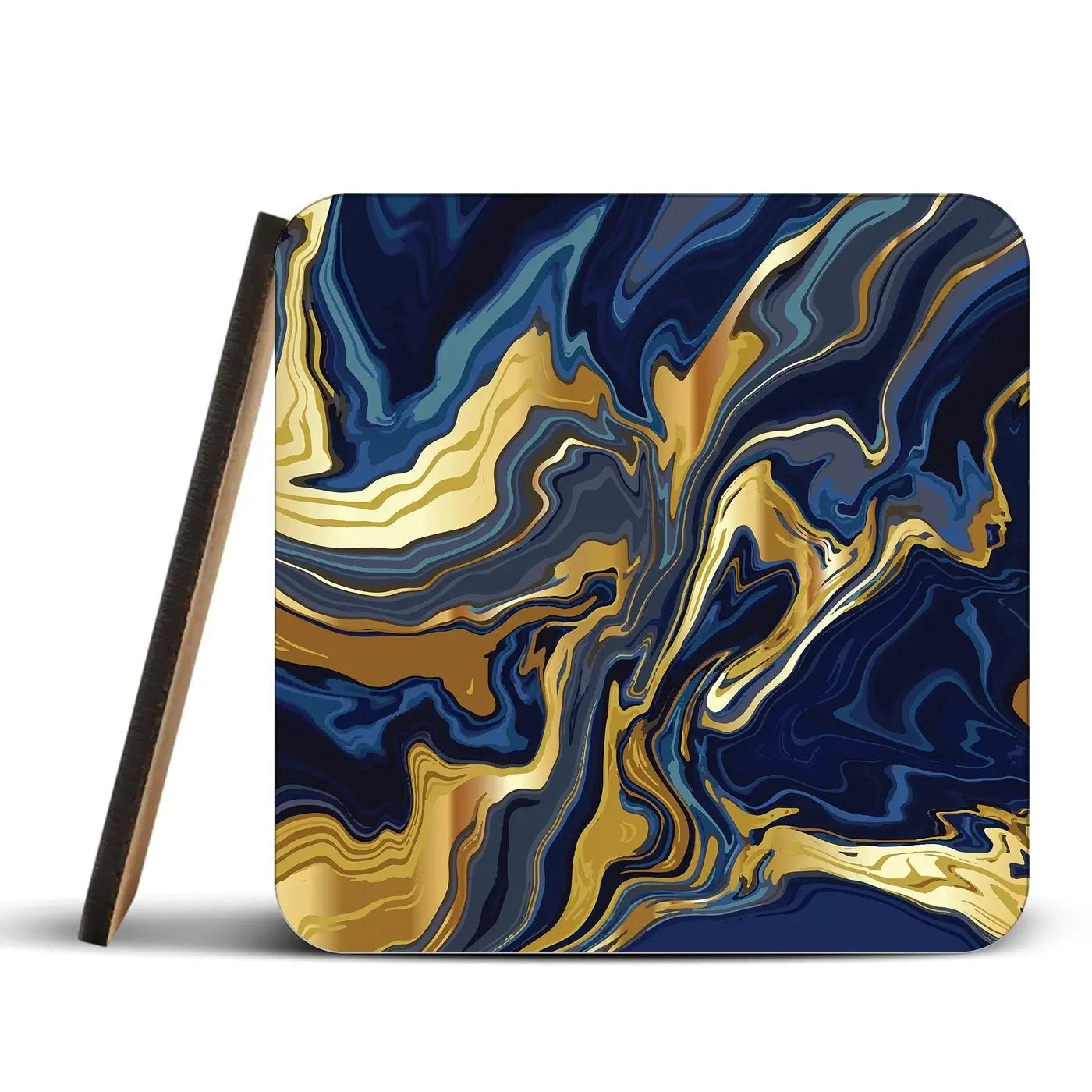 Vibrant Navy Marble Coaster Set Vibrant Navy Marble Coaster Set wall art product vectortwins / Shutterstock
