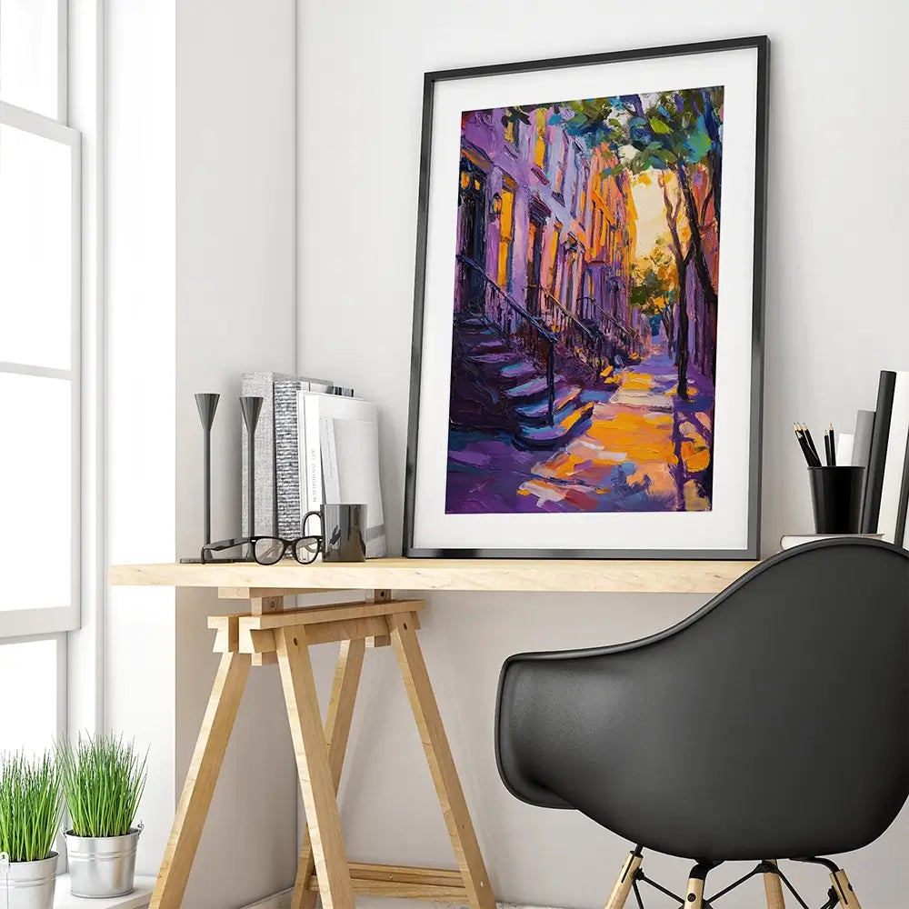 Vibrant NY Framed Art Print Vibrant NY Framed Art Print wall art product Tanya Ocean