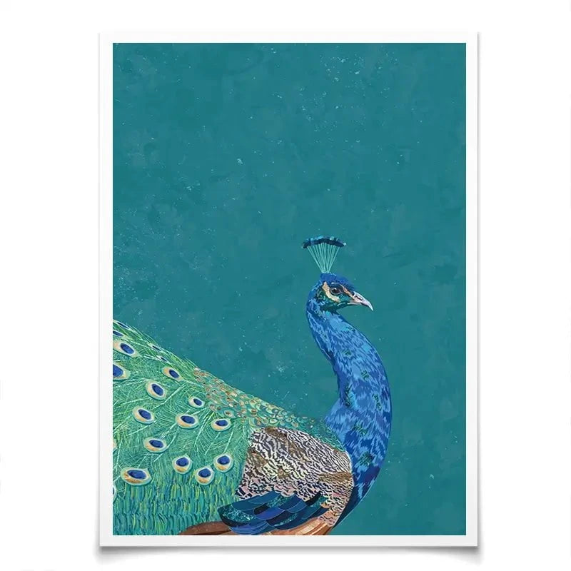 Vibrant Peacock Art Print Vibrant Peacock Art Print wall art product Sarah Manovski