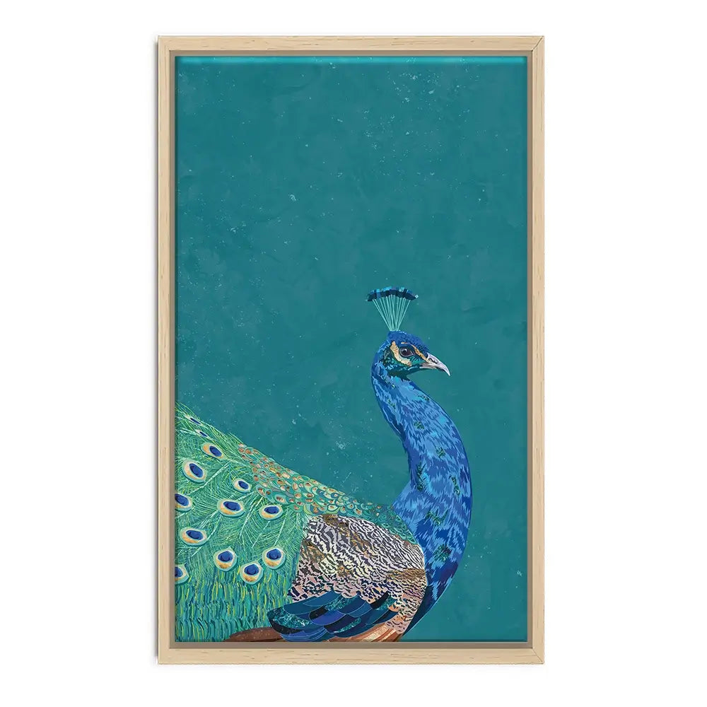 Vibrant Peacock Canvas Print Vibrant Peacock Canvas Print wall art product Sarah Manovski