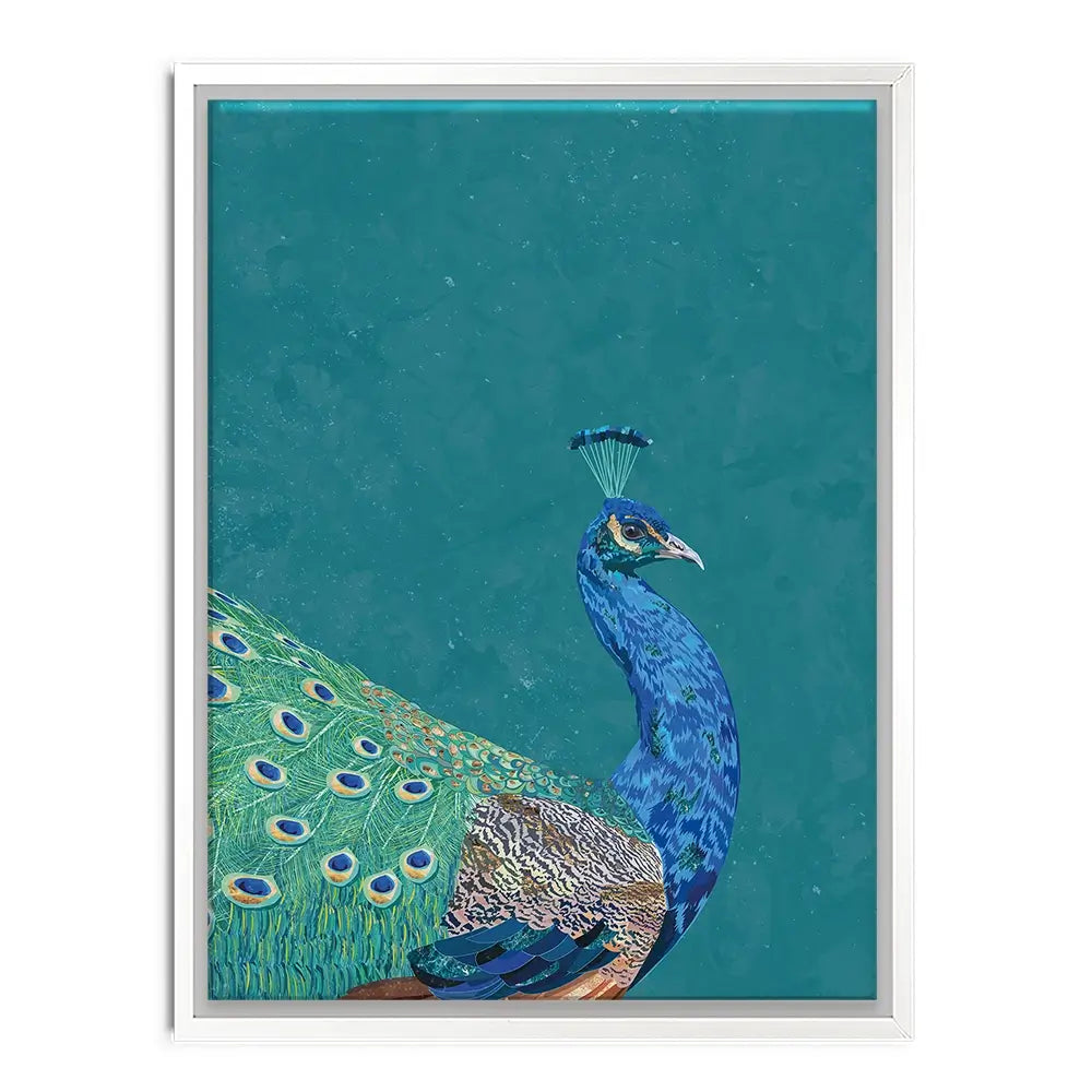 Vibrant Peacock Canvas Print Vibrant Peacock Canvas Print wall art product Sarah Manovski