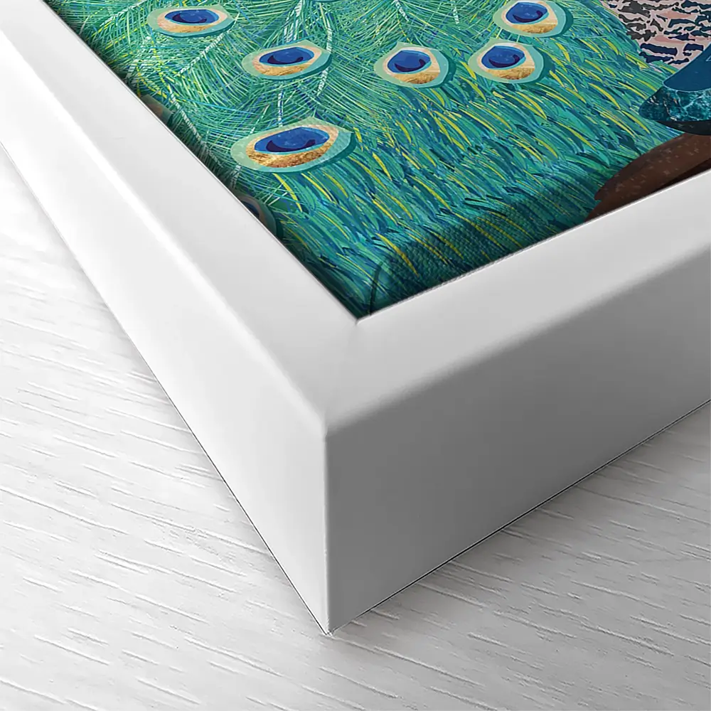 Vibrant Peacock Canvas Print Vibrant Peacock Canvas Print wall art product Sarah Manovski