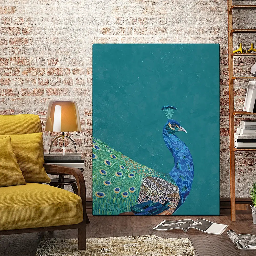 Vibrant Peacock Canvas Print Vibrant Peacock Canvas Print wall art product Sarah Manovski