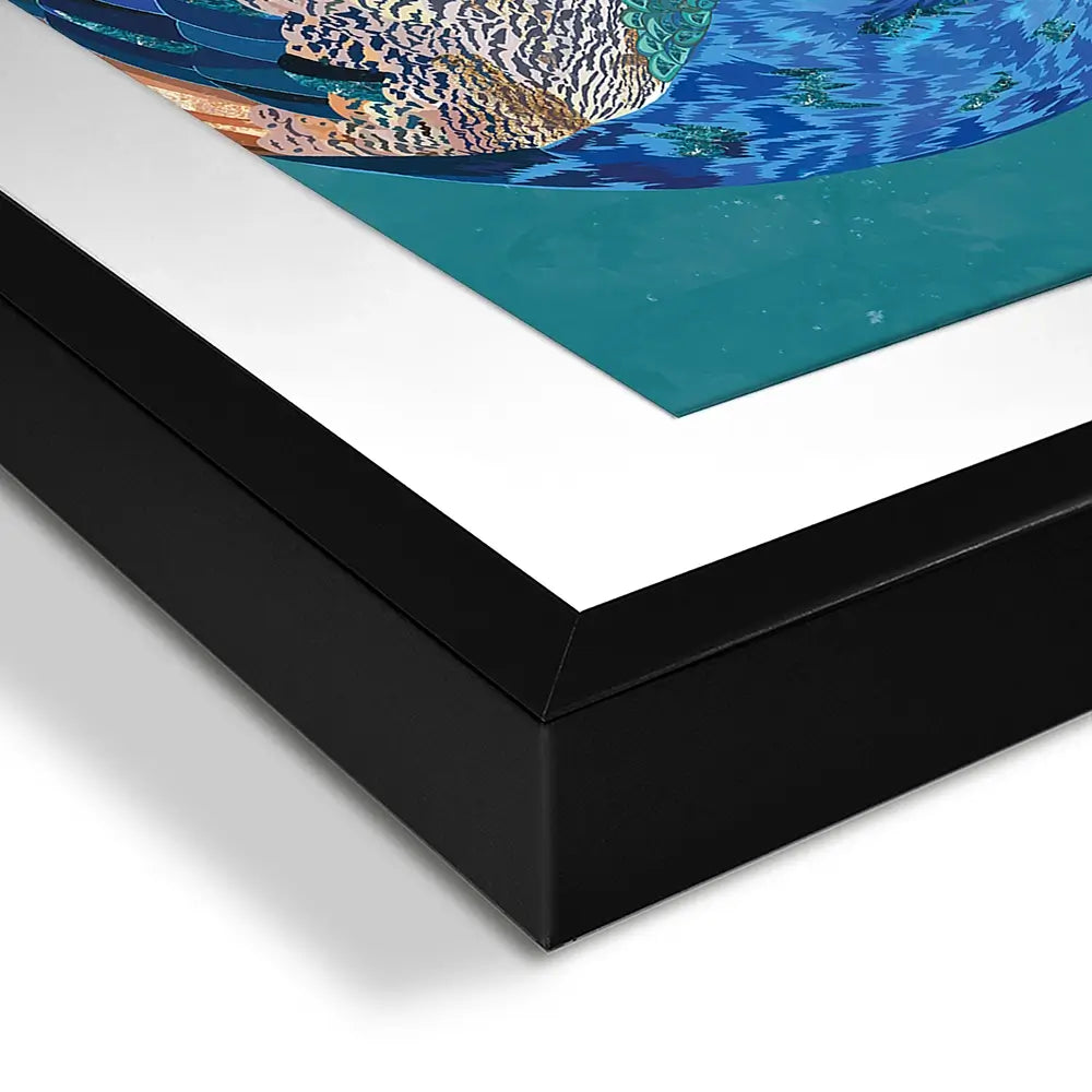 Vibrant Peacock Framed Art Print Vibrant Peacock Framed Art Print wall art product Sarah Manovski