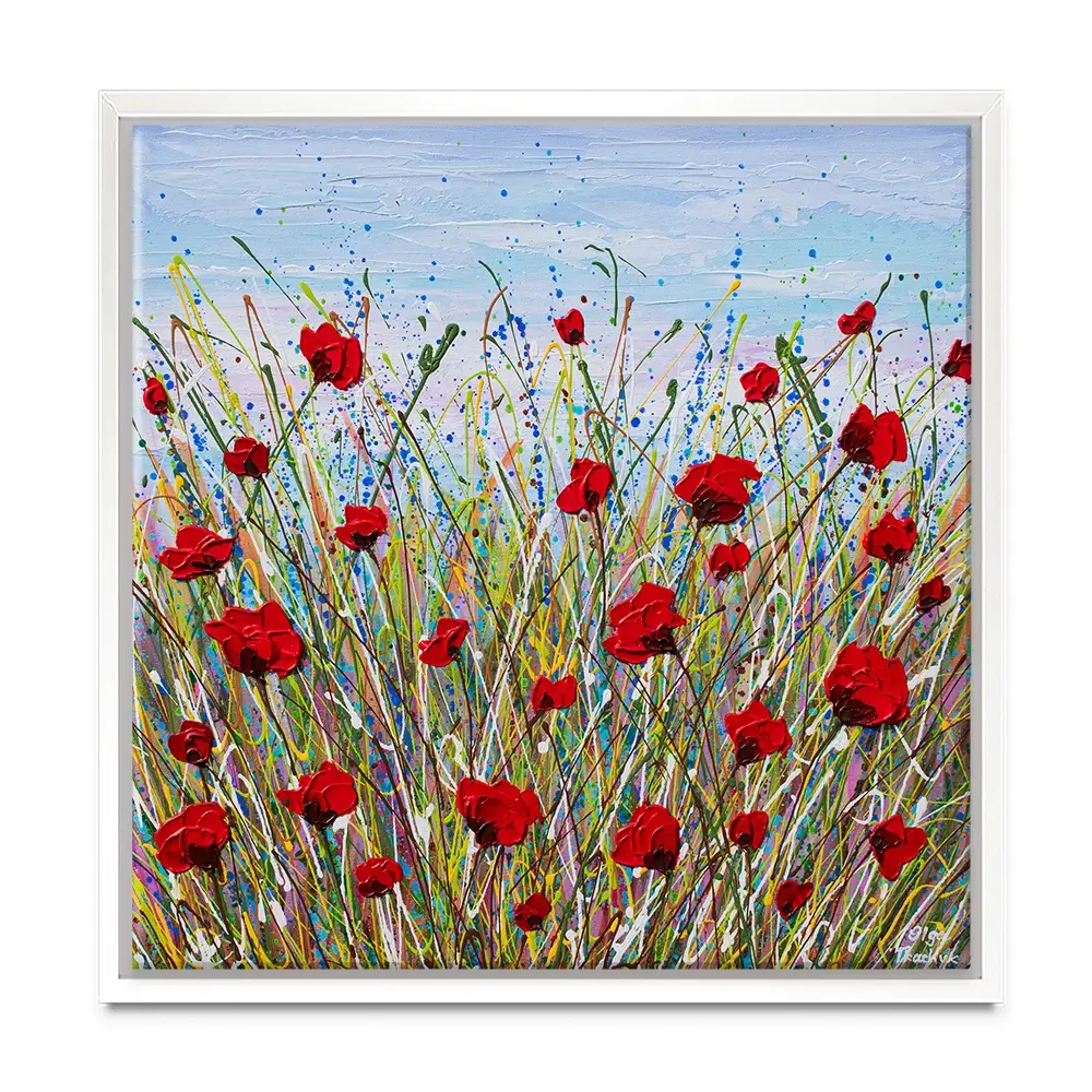 Vibrant Poppies Canvas Print Vibrant Poppies Canvas Print wall art product Olga Tkachyk