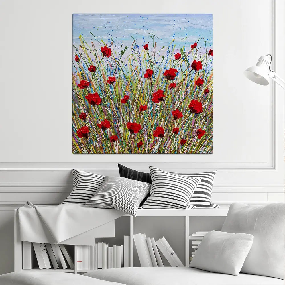 Vibrant Poppies Canvas Print Vibrant Poppies Canvas Print wall art product Olga Tkachyk