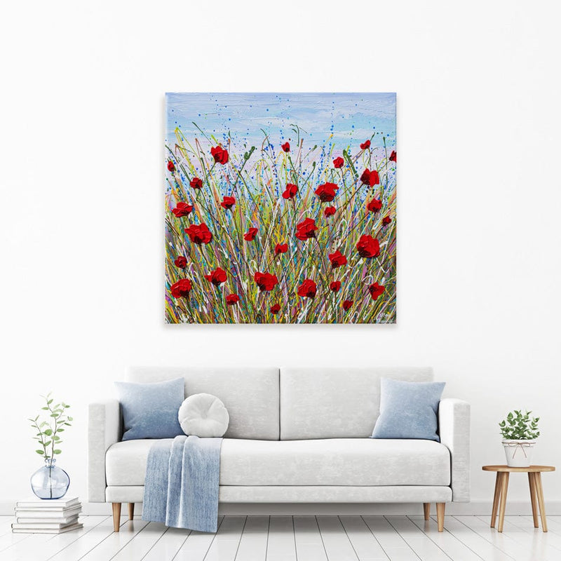 Vibrant Poppies Canvas Print wall art product Olga Tkachyk