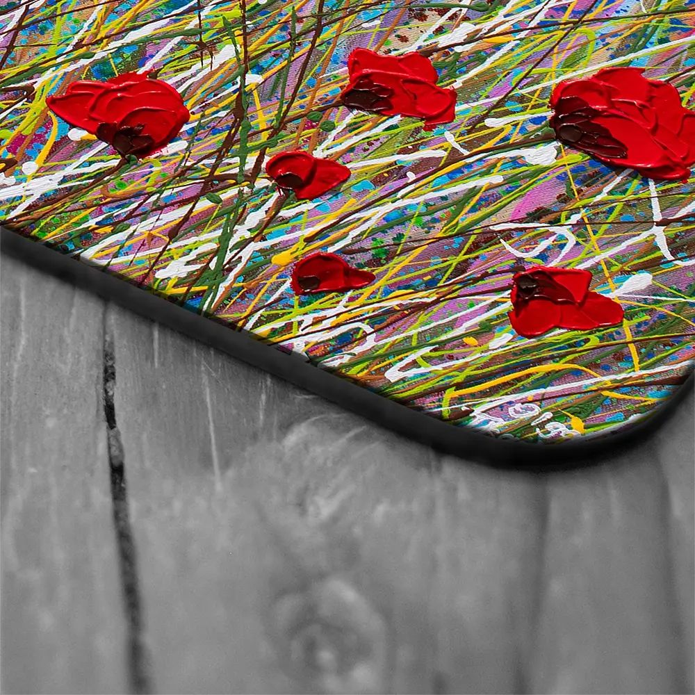 Vibrant Poppies Coaster Set Rainbow Soul Tree Coaster Set | Rainbow Soul Tree Art Coasters wall art product Olga Tkachyk