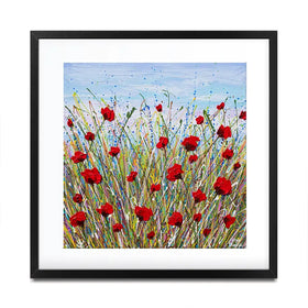Vibrant Poppies Framed Art Print Vibrant Poppies Framed Art Print wall art product Olga Tkachyk
