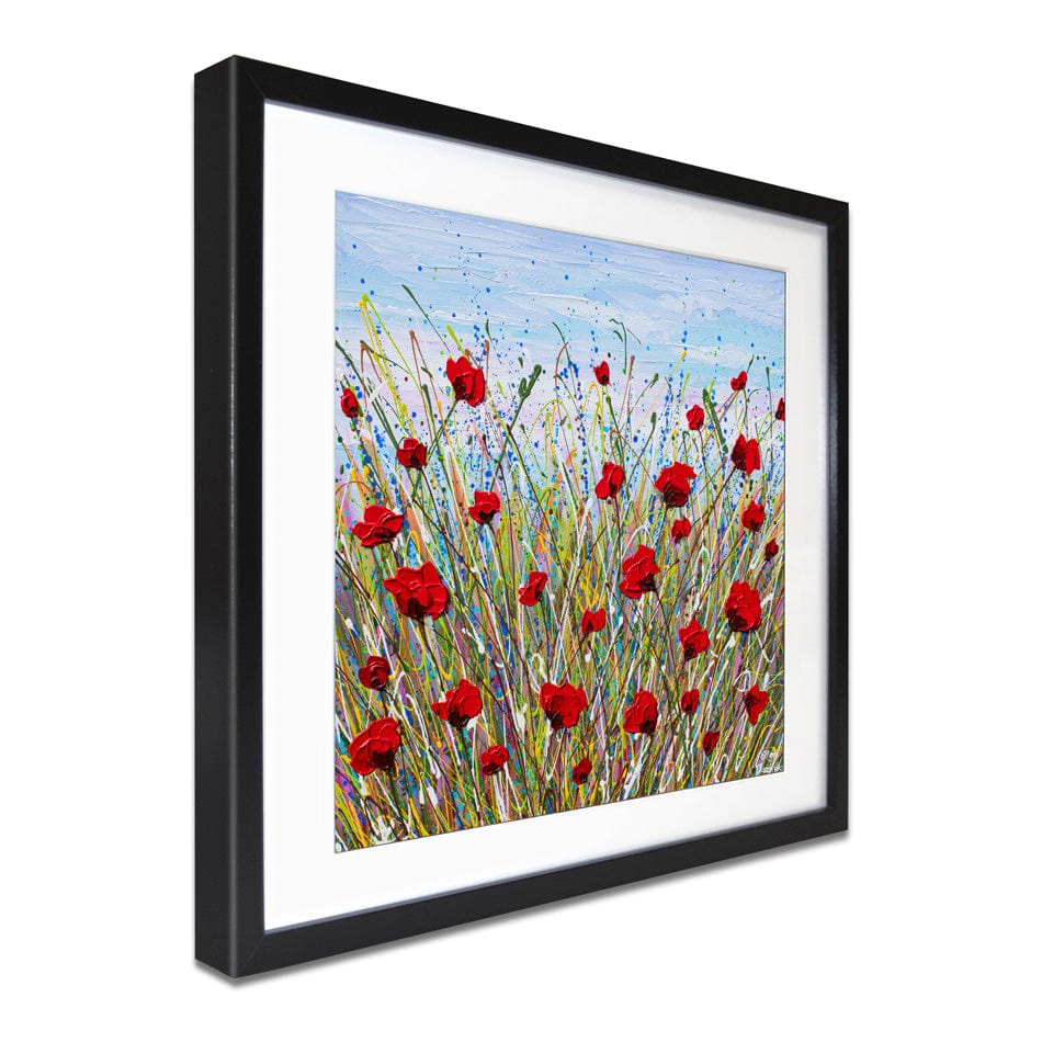 Vibrant Poppies Framed Art Print wall art product Olga Tkachyk
