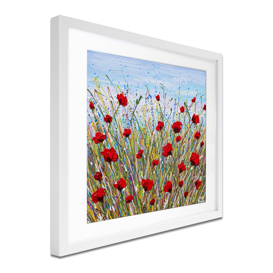 Vibrant Poppies Framed Art Print wall art product Olga Tkachyk