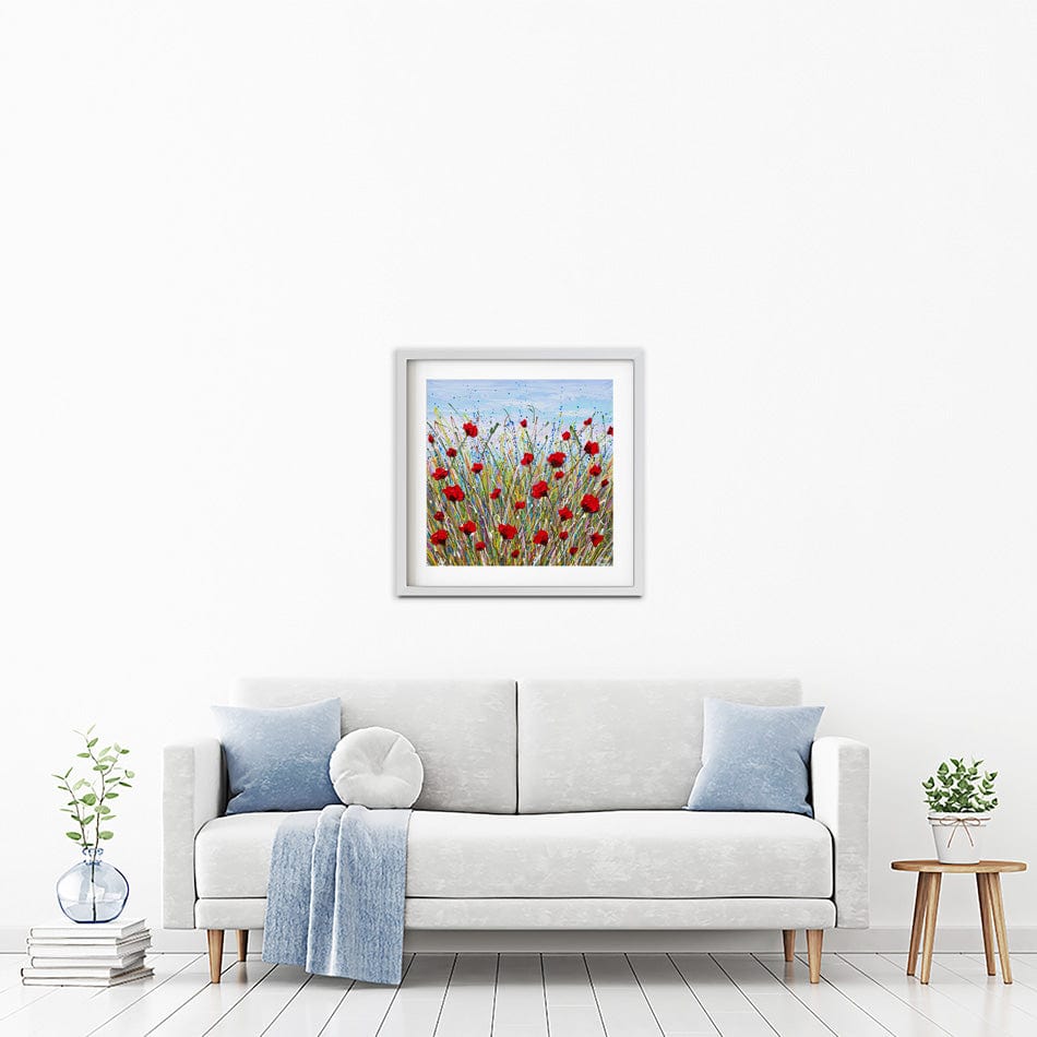 Vibrant Poppies Framed Art Print wall art product Olga Tkachyk