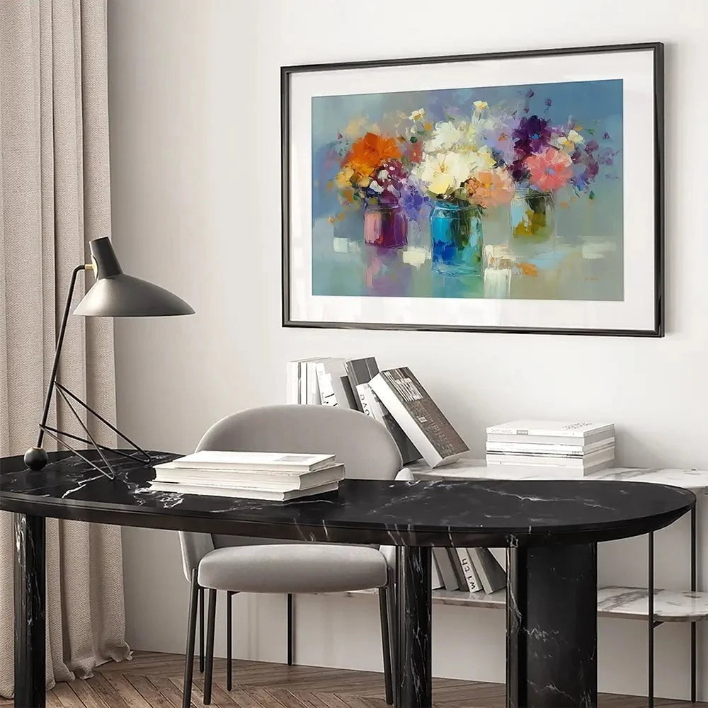 Vibrant Spring Impressions Framed Art Print Vibrant Spring Impressions Framed Art Print wall art product Leon Devenice
