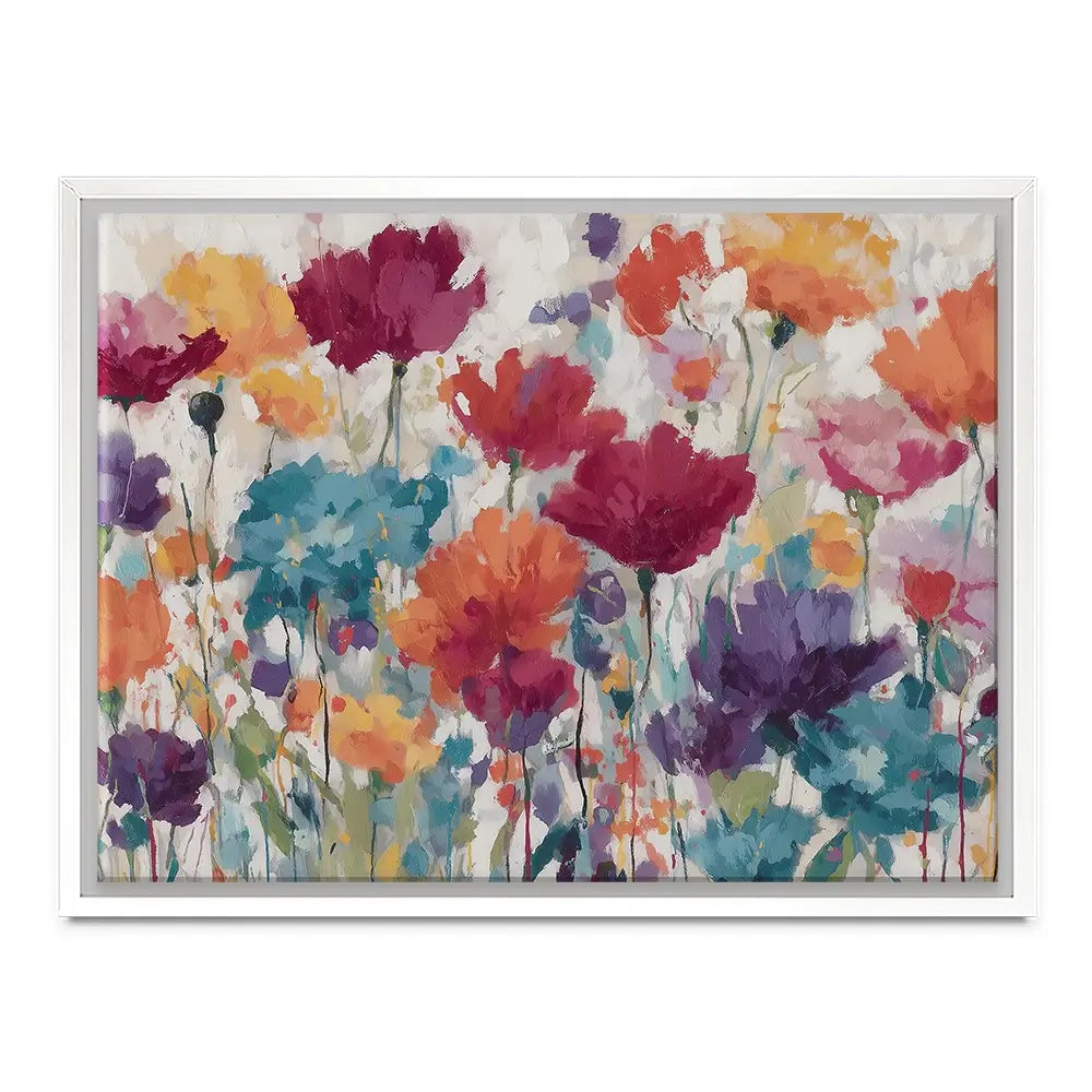 Vibrant Wildflower Field Canvas Print Vibrant Wildflower Field Canvas Print wall art product Chromatic Storm Studio