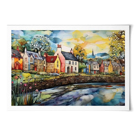 Village Stream Art Print Village Stream Art Print wall art product David Alexander Elder