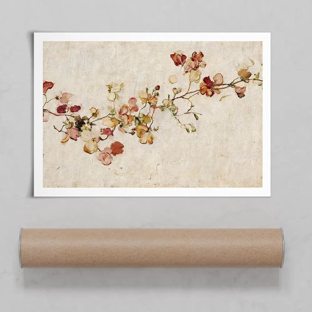 Vine Of Wine Petals Art Print Vine Of Wine Petals Art Print wall art product Chromatic Storm Studio