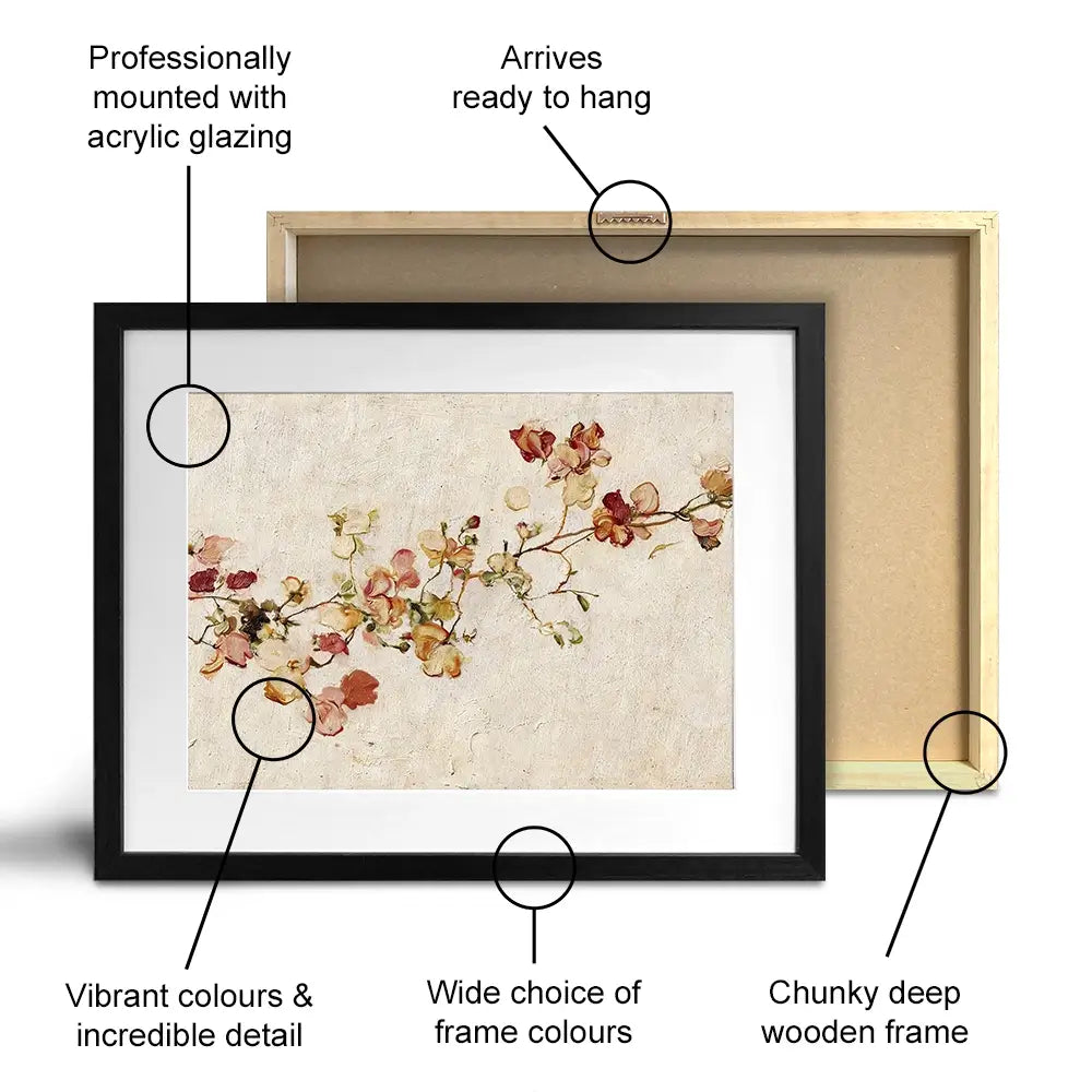 Vine Of Wine Petals Framed Art Print Vine Of Wine Petals Framed Art Print wall art product Chromatic Storm Studio