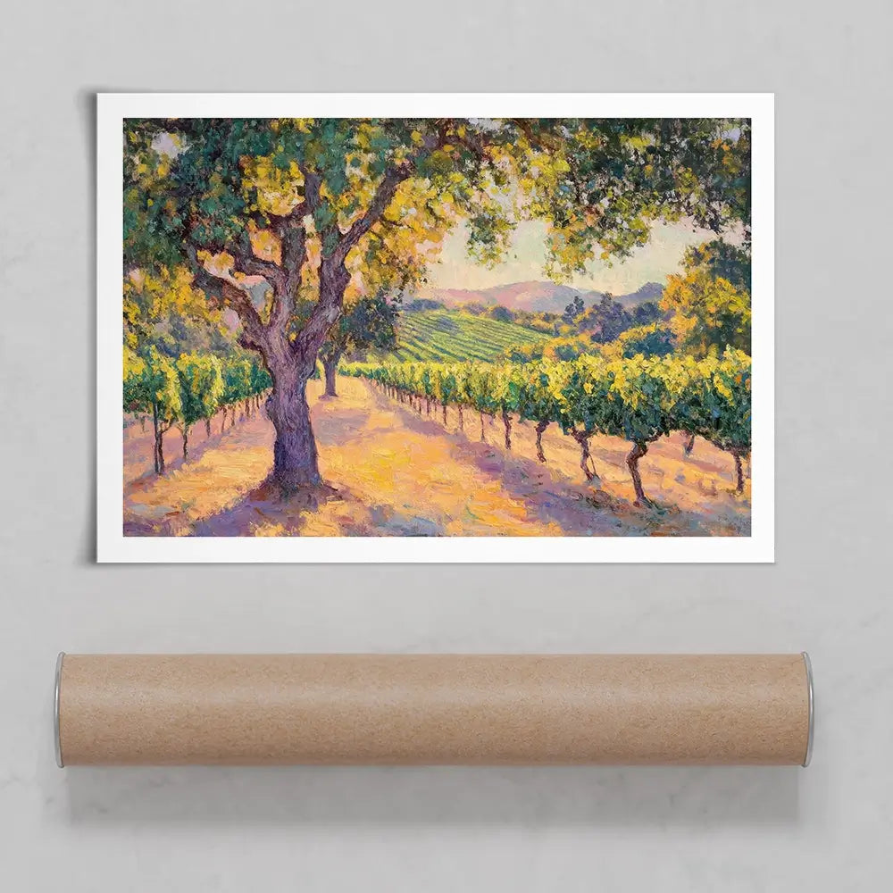 Vineyard View Art Print Vineyard View Art Print wall art product Tanya Ocean