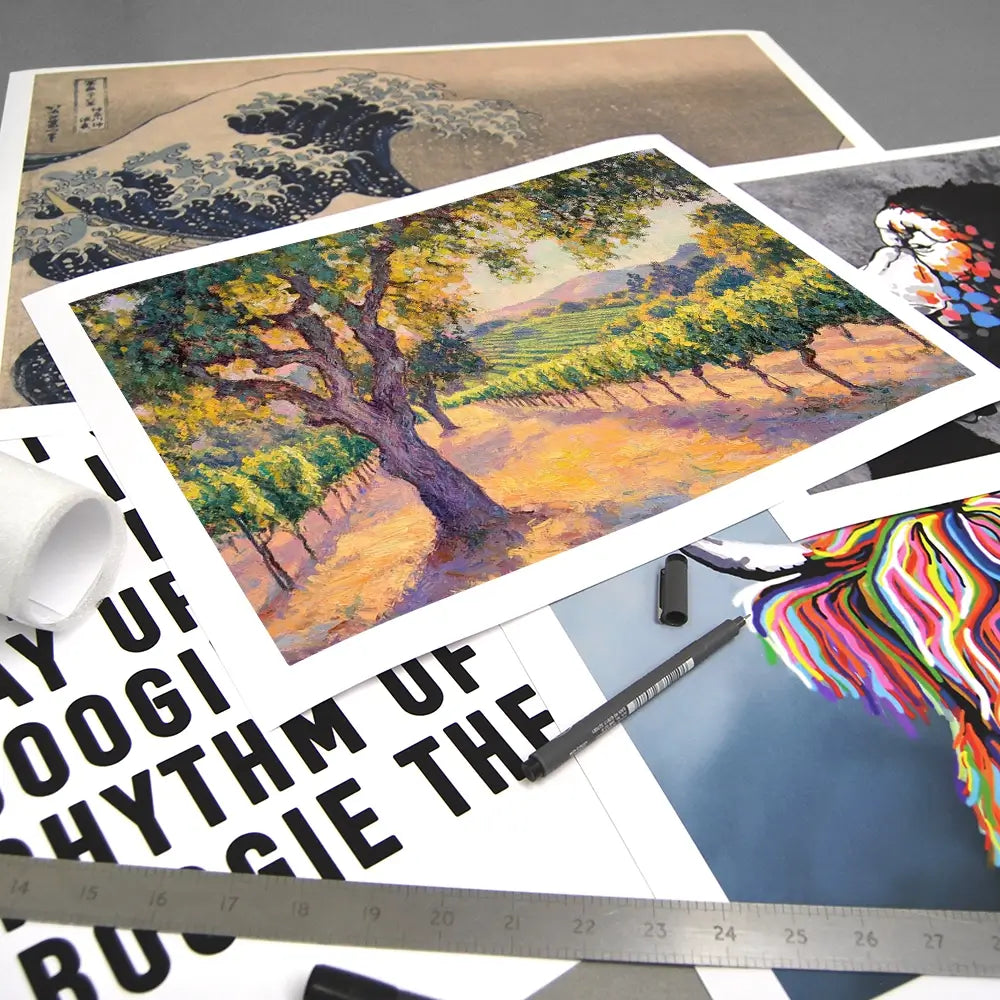 Vineyard View Art Print Vineyard View Art Print wall art product Tanya Ocean