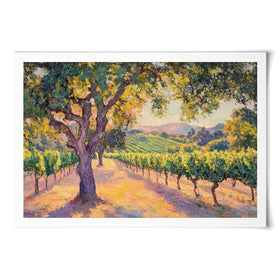 Vineyard View Art Print Vineyard View Art Print wall art product Tanya Ocean